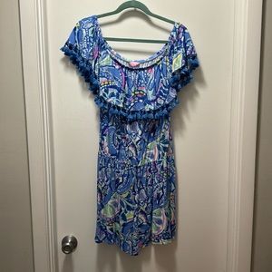 Lilly Pulitzer La Fortuna off shoulder romper
